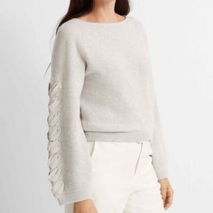 Cashmere braid sweater